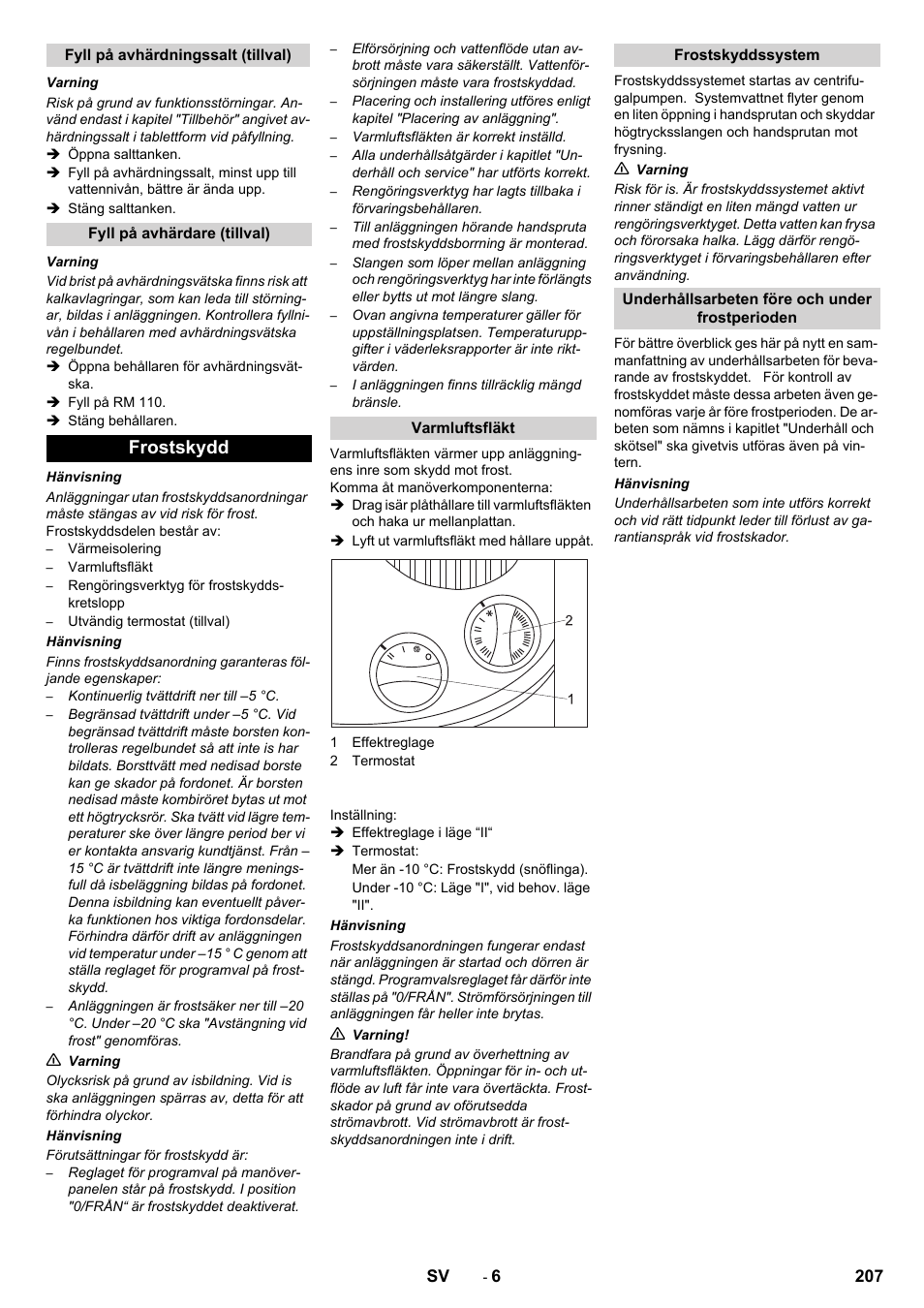 Frostskydd | Karcher SB-WASH 50-10 User Manual | Page 207 / 542