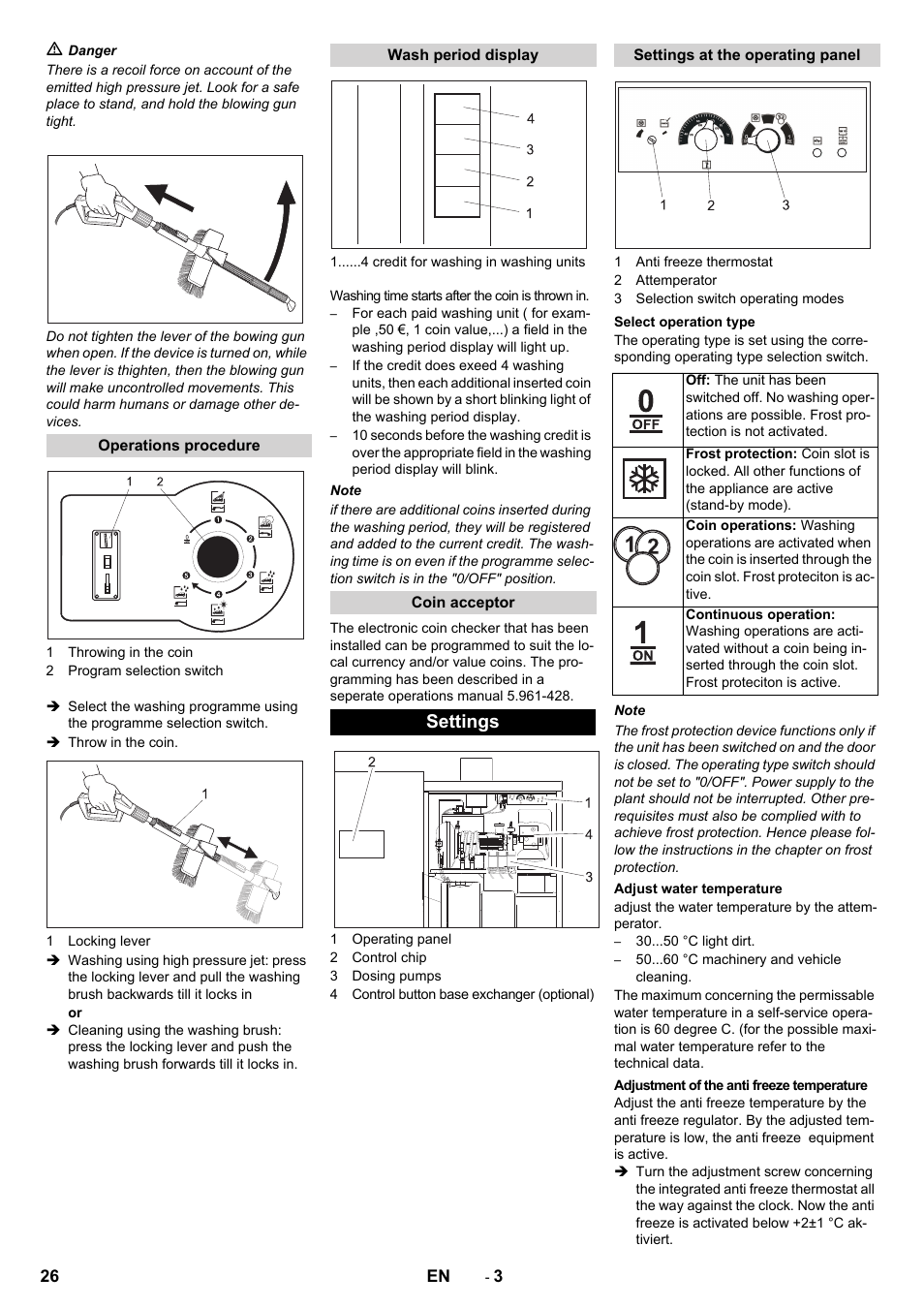 Settings | Karcher SB-WASH 50-10 User Manual | Page 26 / 542