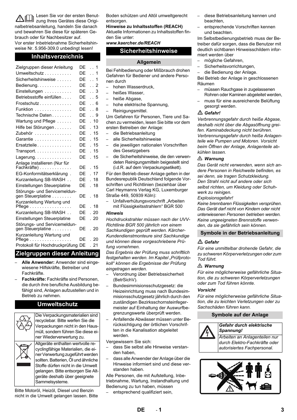 Karcher SB-WASH 50-10 User Manual | Page 3 / 542