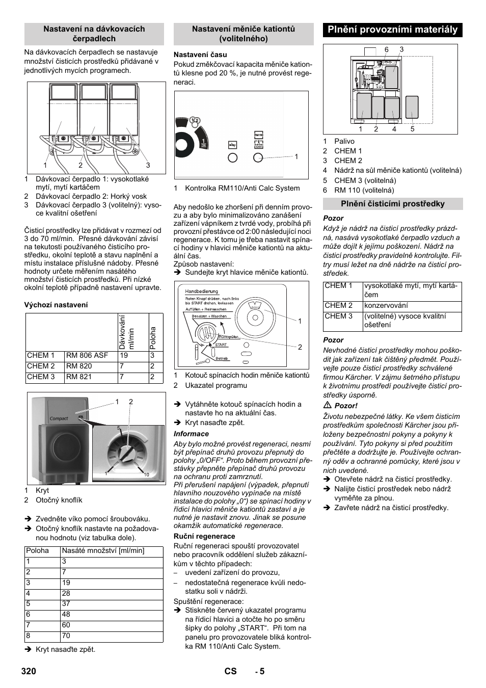 Plnění provozními materiály | Karcher SB-WASH 50-10 User Manual | Page 320 / 542