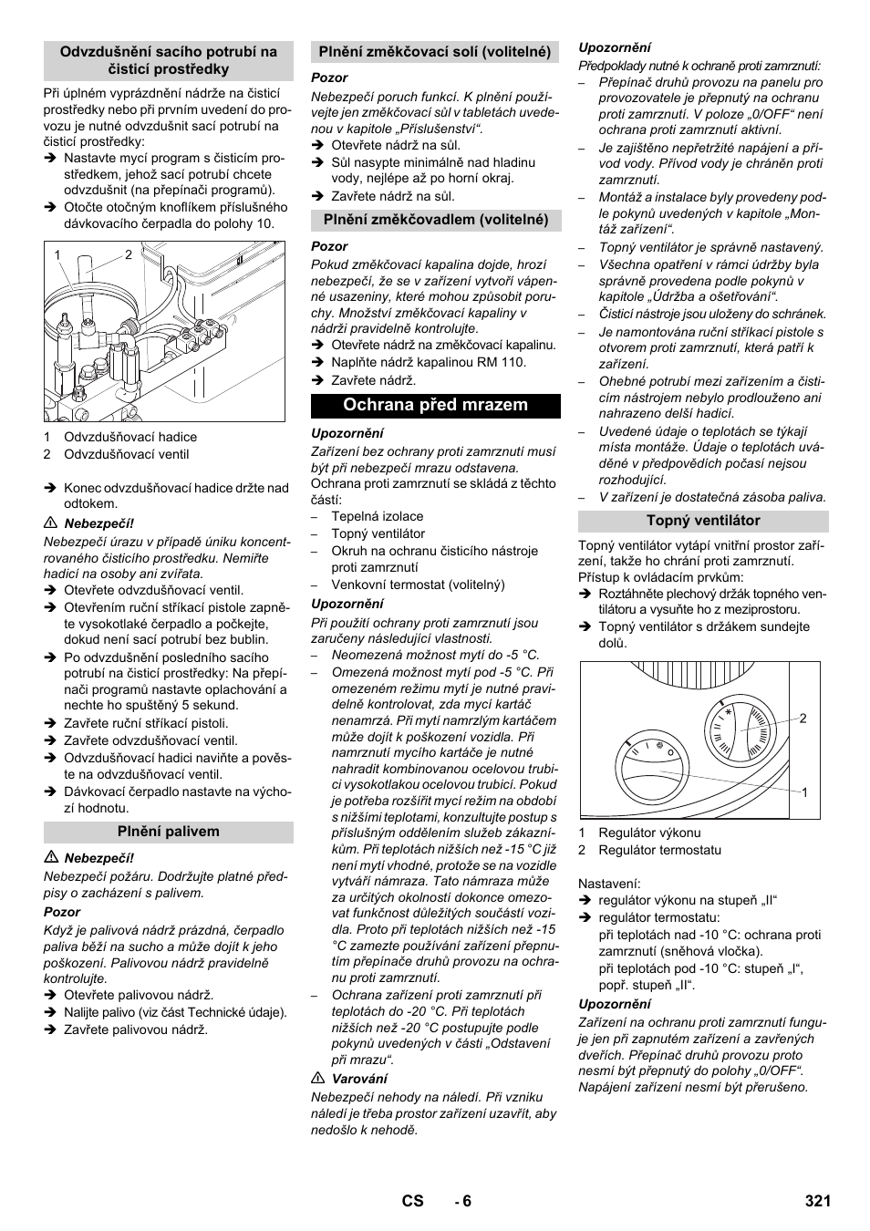 Ochrana před mrazem | Karcher SB-WASH 50-10 User Manual | Page 321 / 542