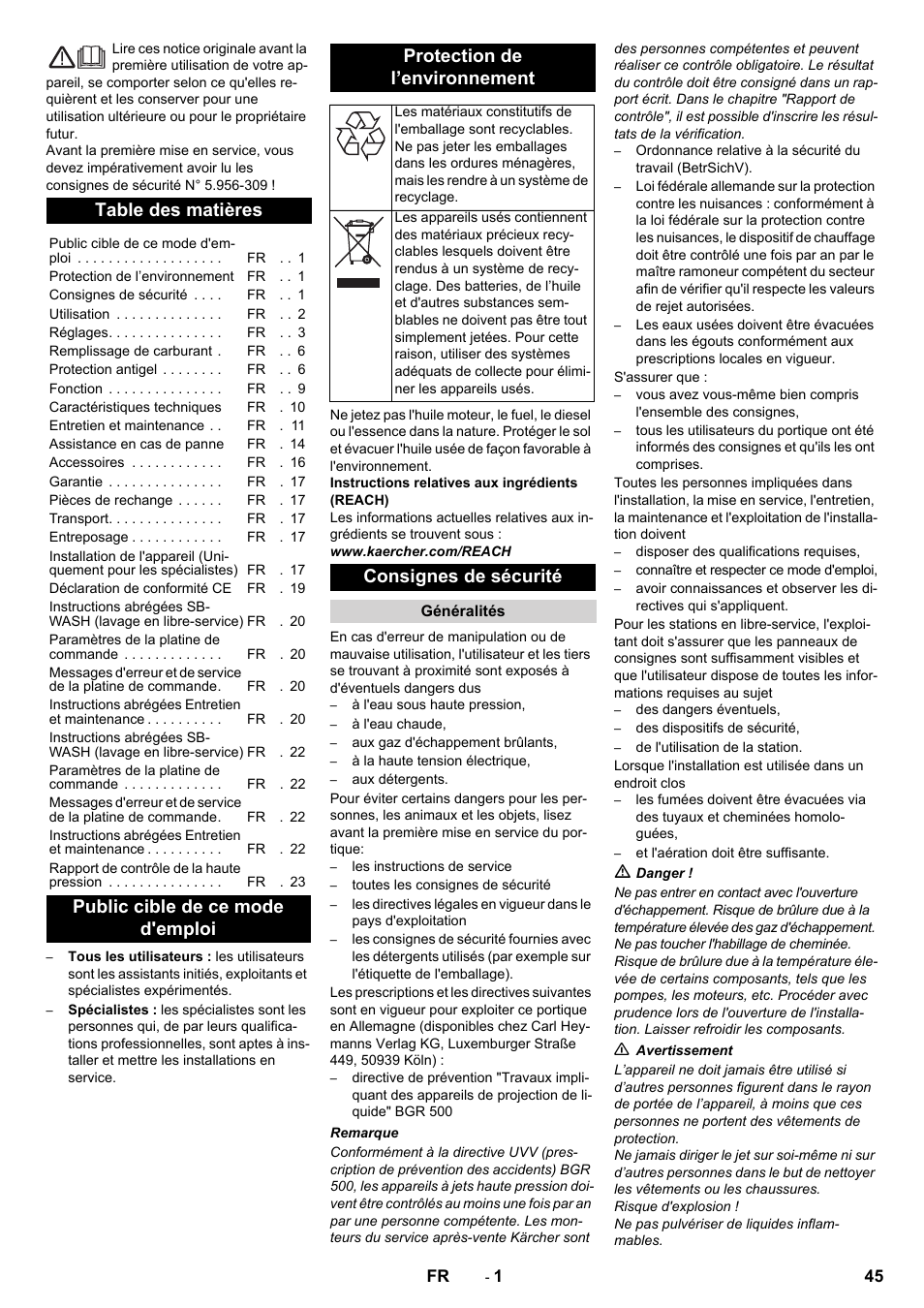 Karcher SB-WASH 50-10 User Manual | Page 45 / 542