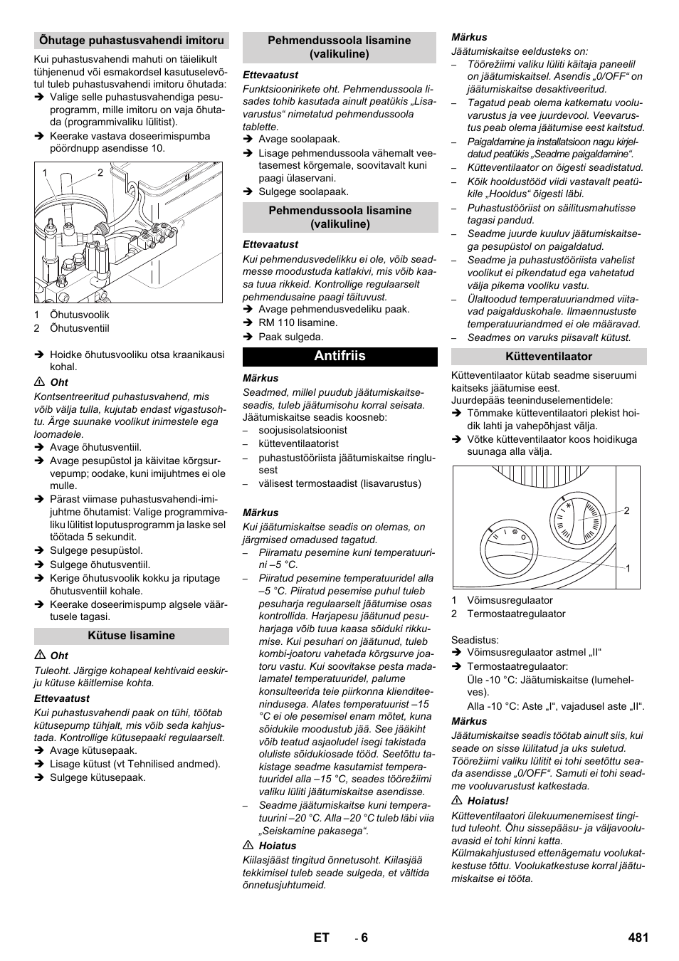 Antifriis | Karcher SB-WASH 50-10 User Manual | Page 481 / 542