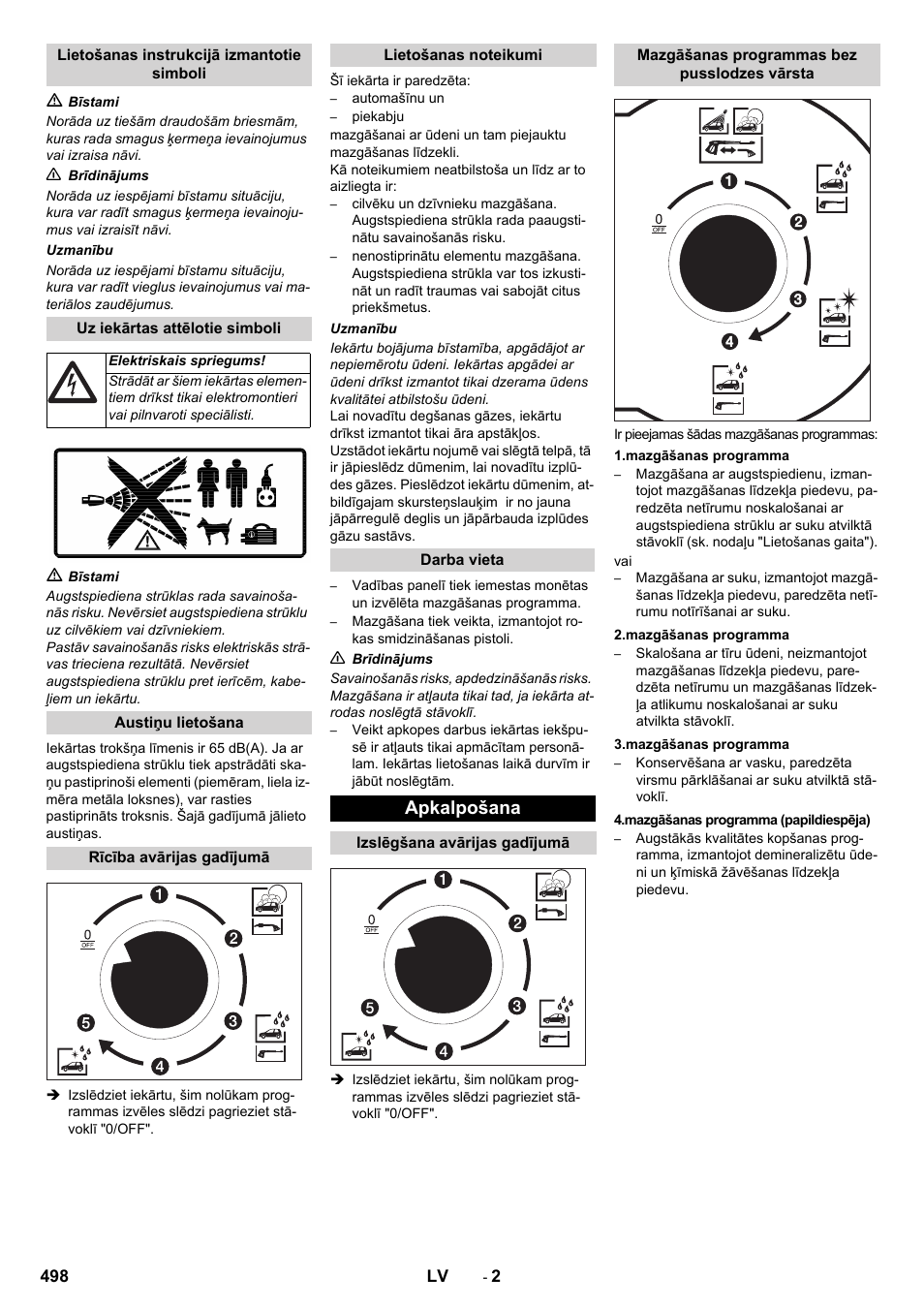 Apkalpošana | Karcher SB-WASH 50-10 User Manual | Page 498 / 542