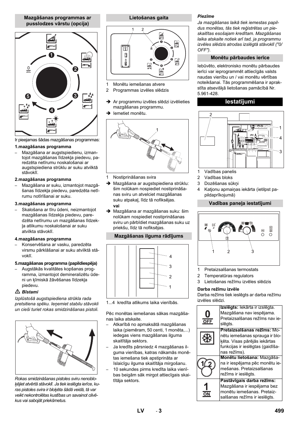 Iestatījumi | Karcher SB-WASH 50-10 User Manual | Page 499 / 542