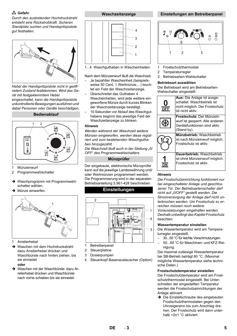 Einstellungen | Karcher SB-WASH 50-10 User Manual | Page 5 / 542