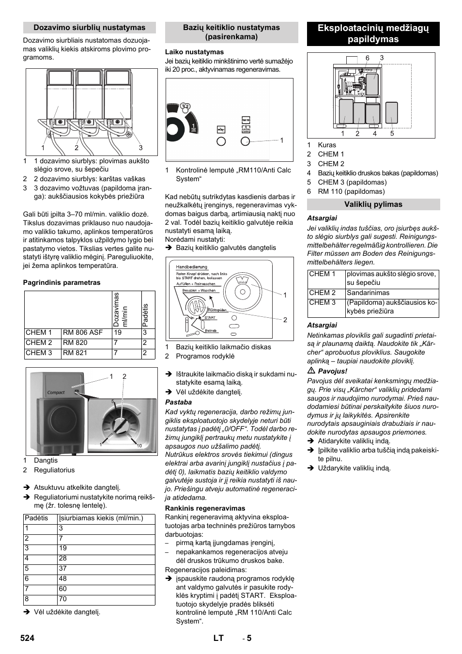 Eksploatacinių medžiagų papildymas | Karcher SB-WASH 50-10 User Manual | Page 524 / 542