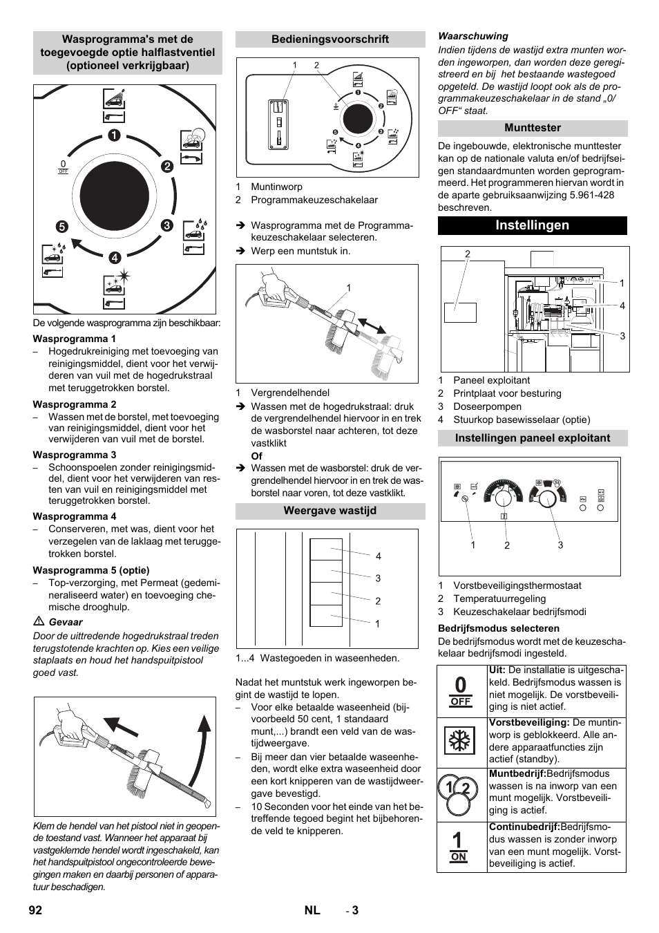 Instellingen | Karcher SB-WASH 50-10 User Manual | Page 92 / 542