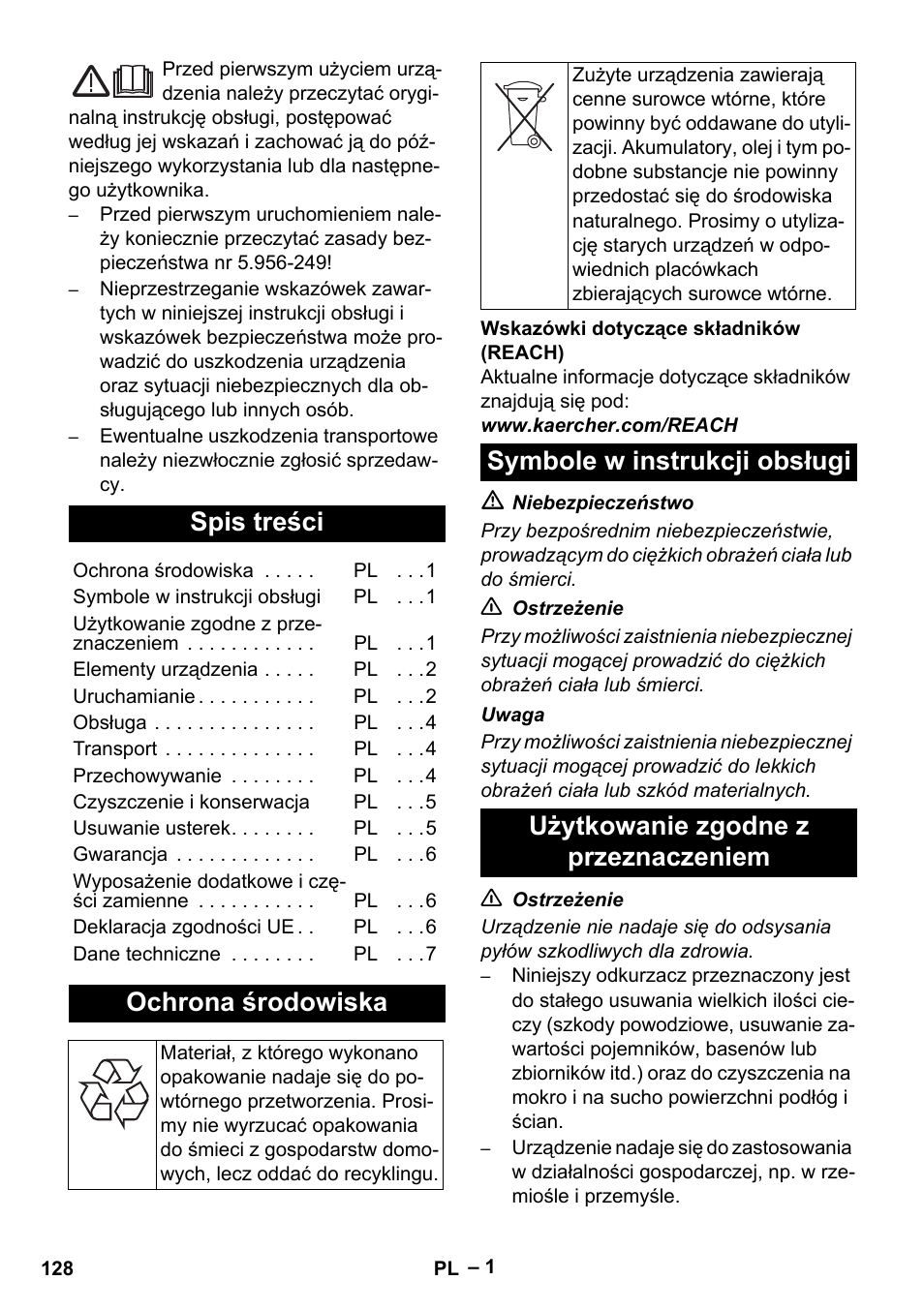 Karcher NT 611 Eco K User Manual | Page 128 / 204