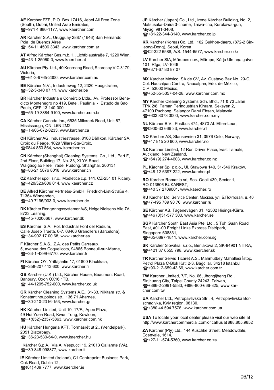 Karcher NT 611 Eco K User Manual | Page 204 / 204