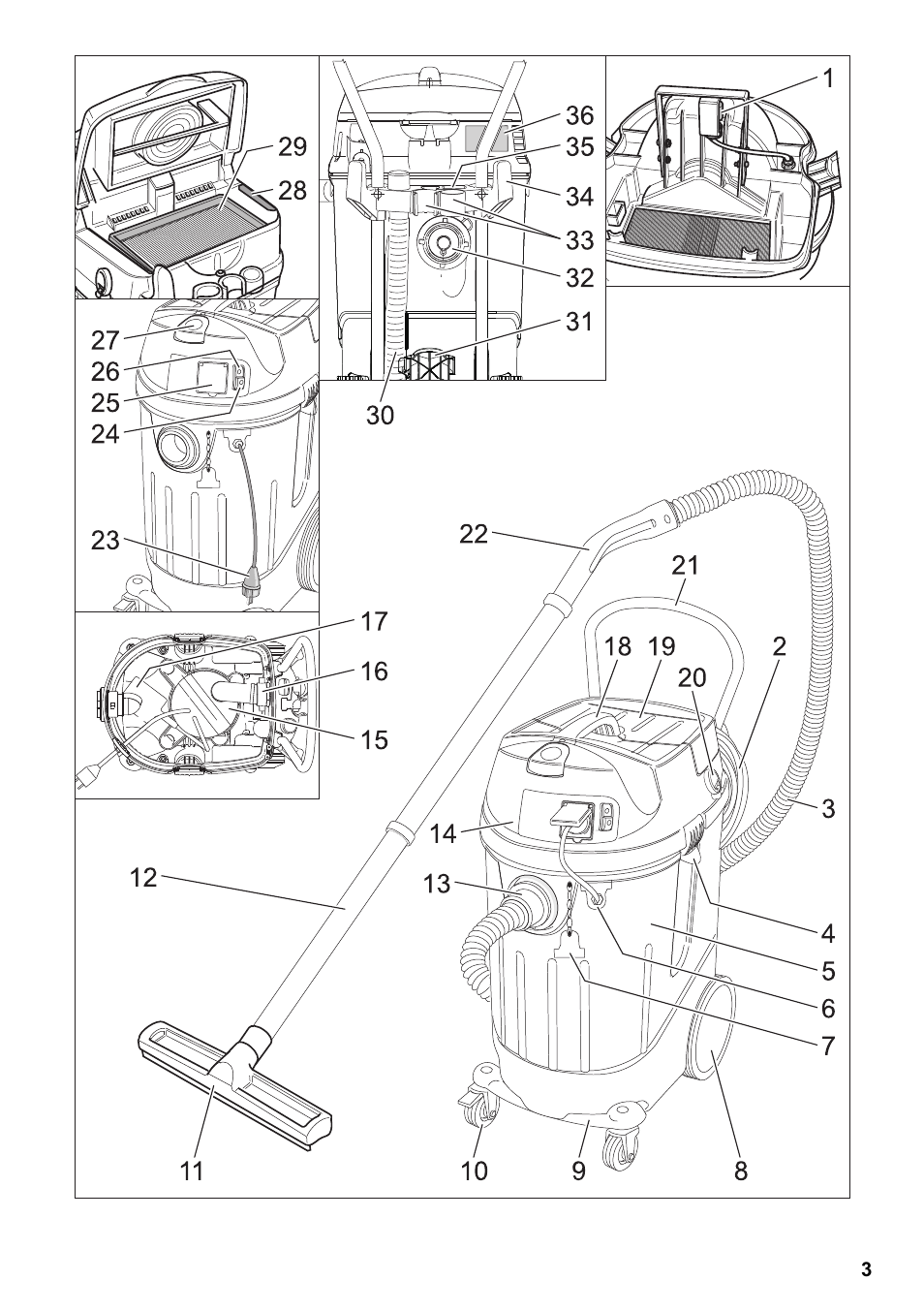 Karcher NT 611 Eco K User Manual | Page 3 / 204