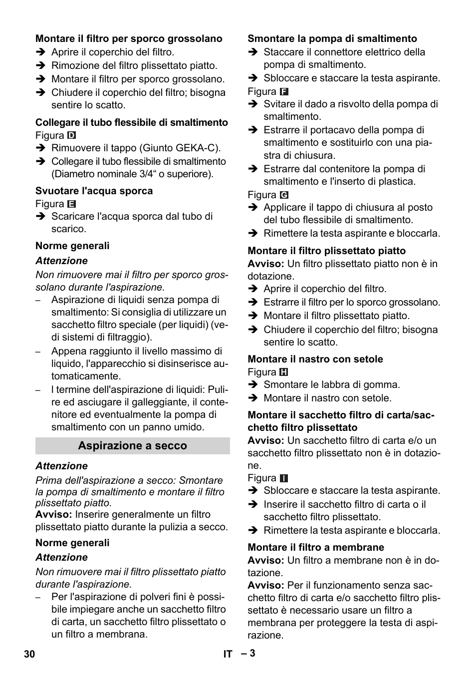 Karcher NT 611 Eco K User Manual | Page 30 / 204