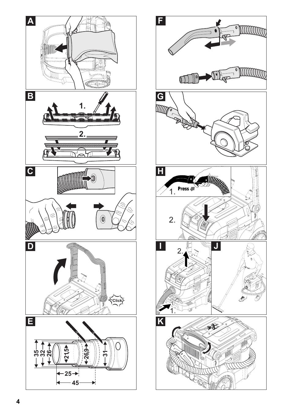 Ef g, Ij k | Karcher NT 14-1 Ap Te Adv User Manual | Page 4 / 200
