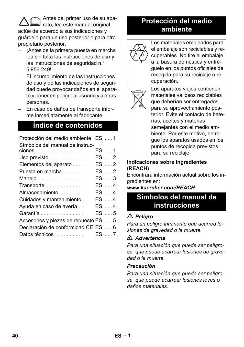 Karcher NT 14-1 Ap Te Adv User Manual | Page 40 / 200