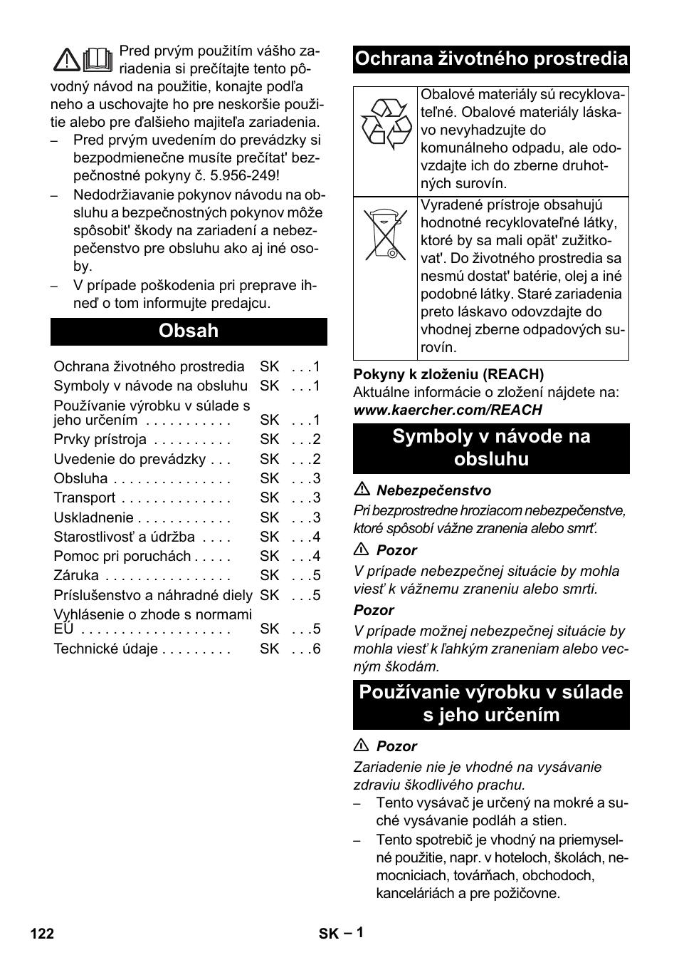 Karcher NT 65-2 Tact User Manual | Page 122 / 176