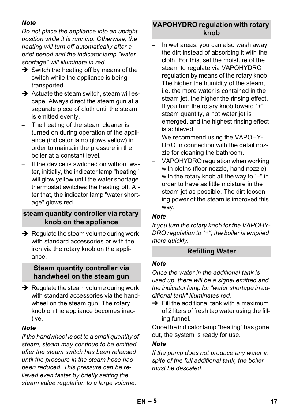 Karcher DE 4002 EU User Manual | Page 17 / 254