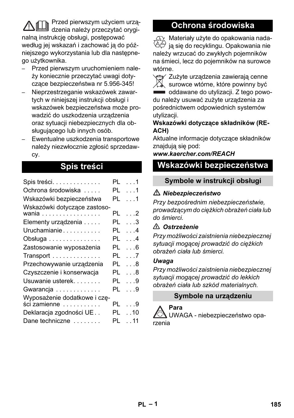 Karcher DE 4002 EU User Manual | Page 185 / 254