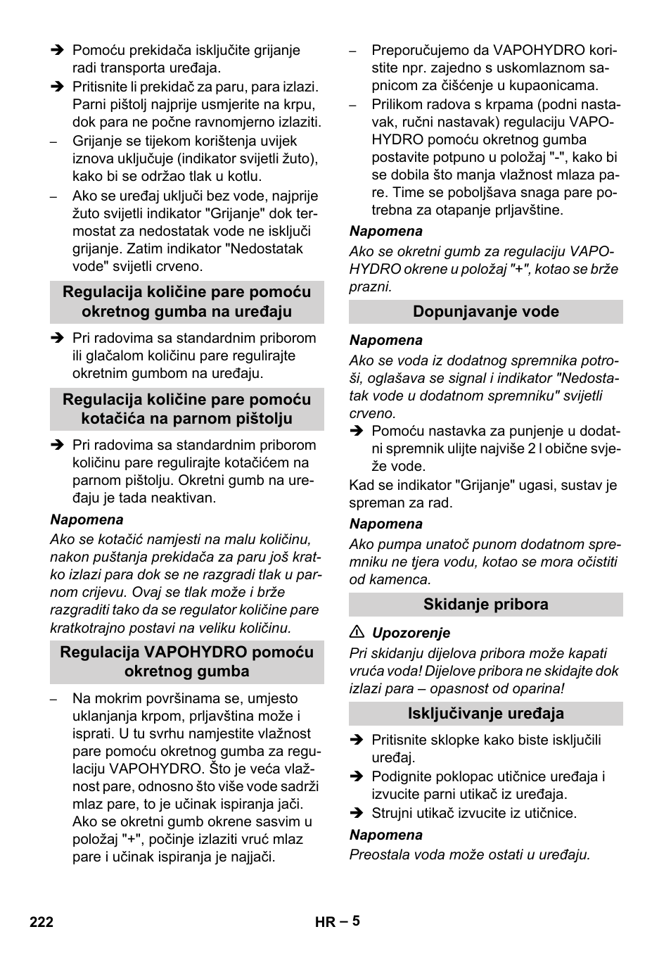 Karcher DE 4002 EU User Manual | Page 222 / 254