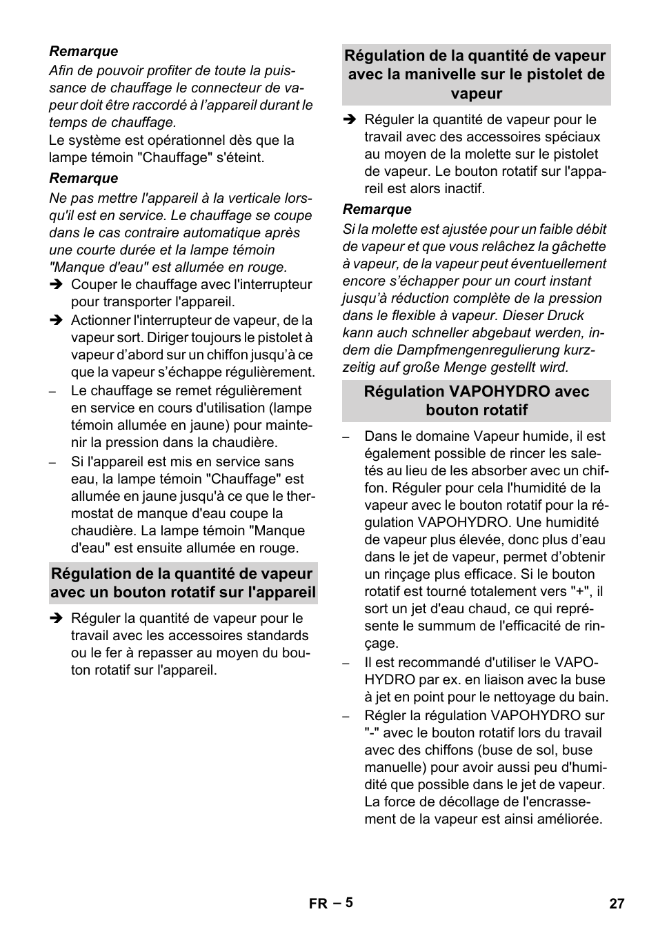 Karcher DE 4002 EU User Manual | Page 27 / 254