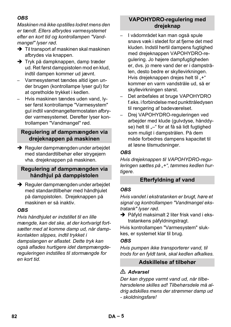 Karcher DE 4002 EU User Manual | Page 82 / 254
