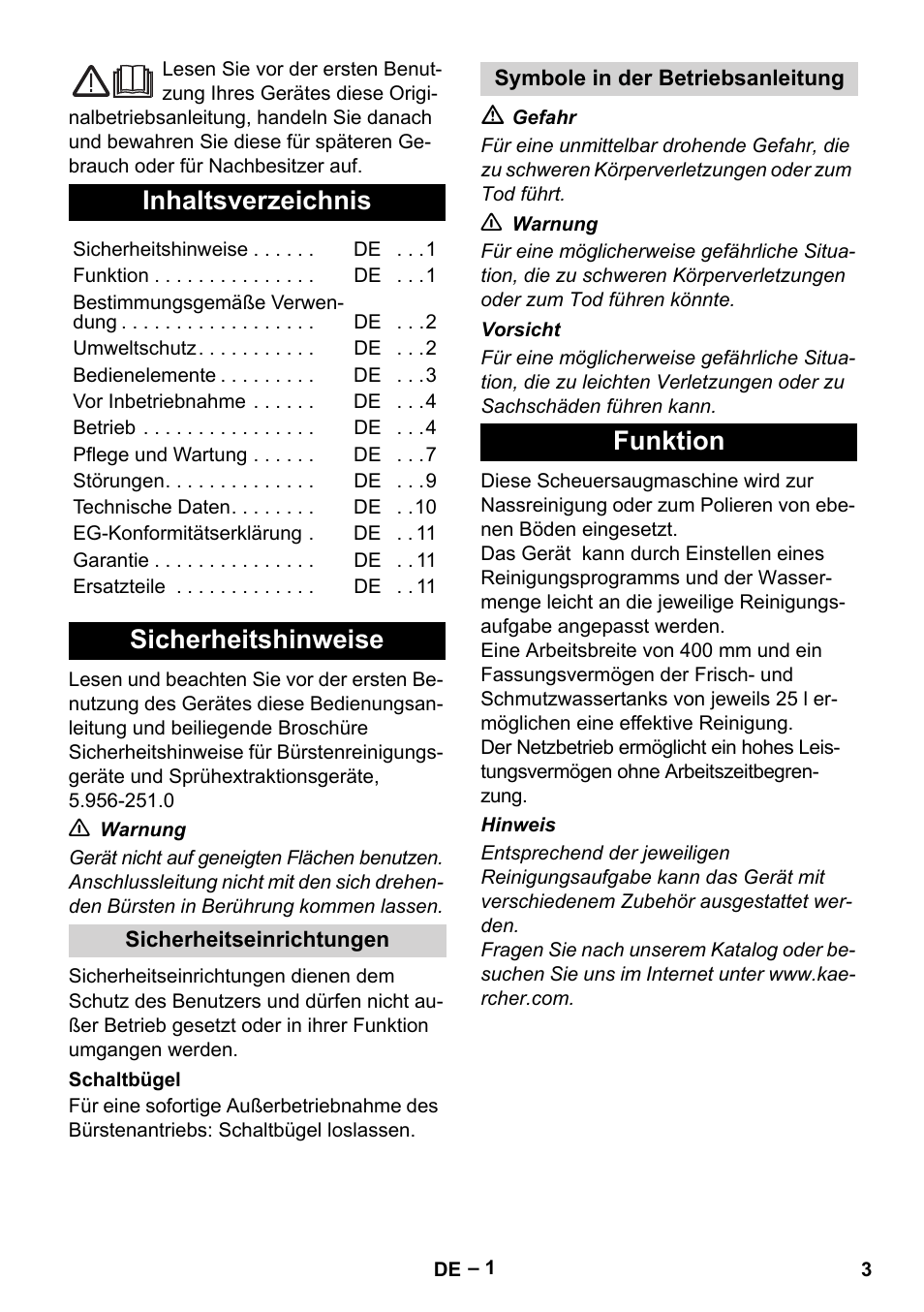 Karcher BR 40-25 C Ep EU User Manual | Page 3 / 288