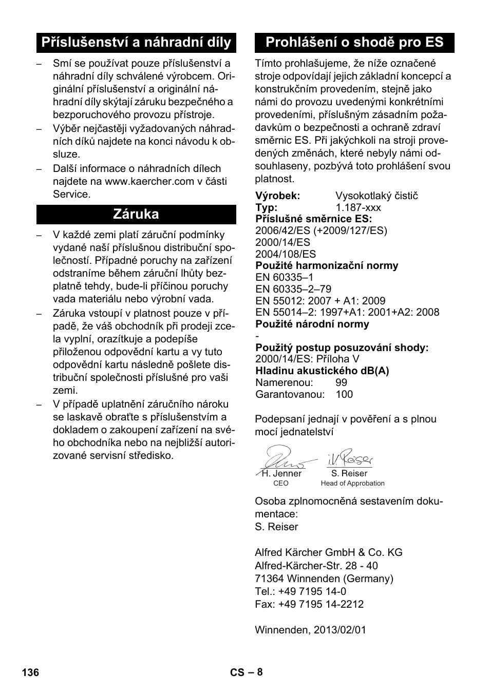 Karcher HD 728 B Cage User Manual | Page 136 / 256