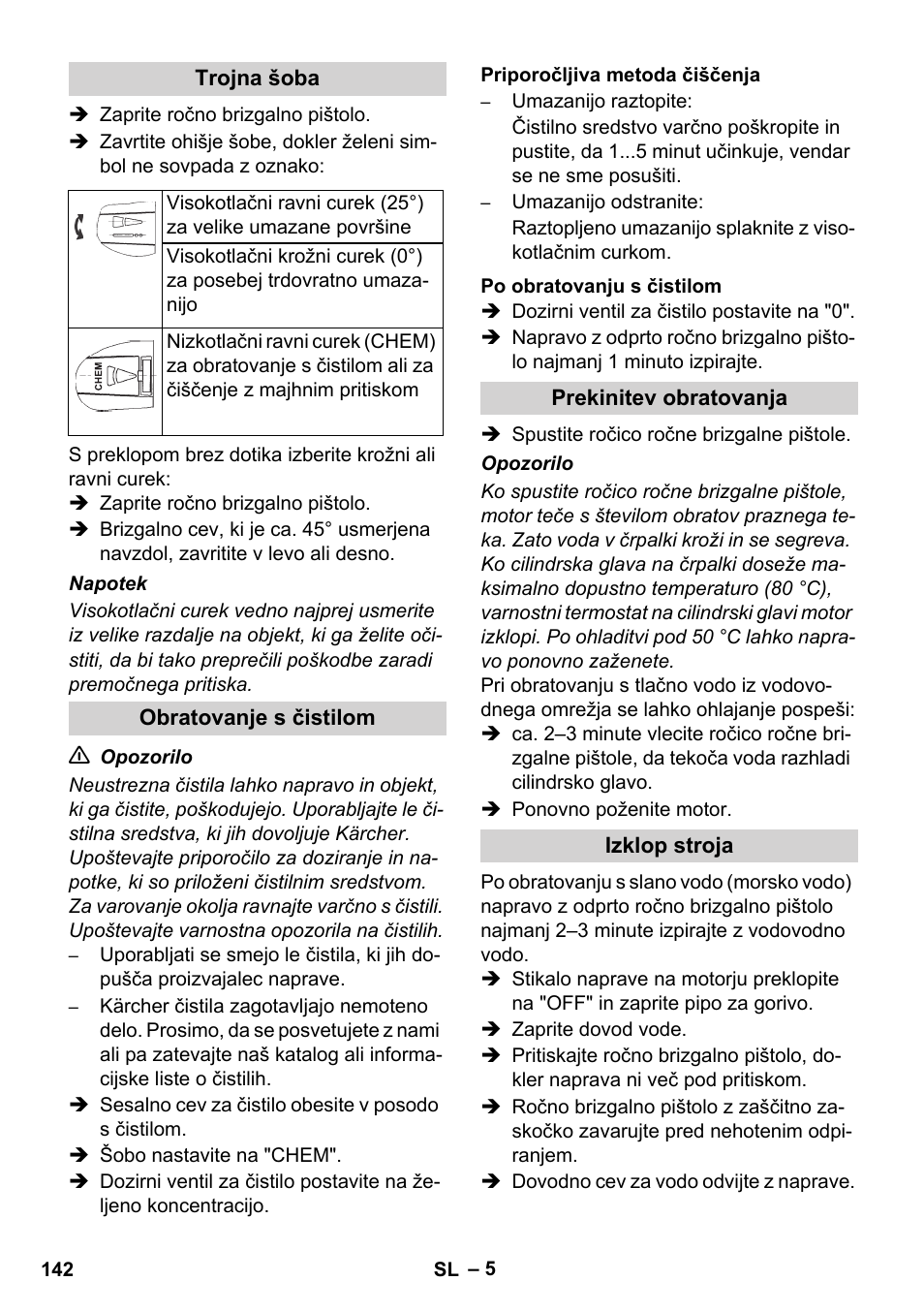 Karcher HD 728 B Cage User Manual | Page 142 / 256