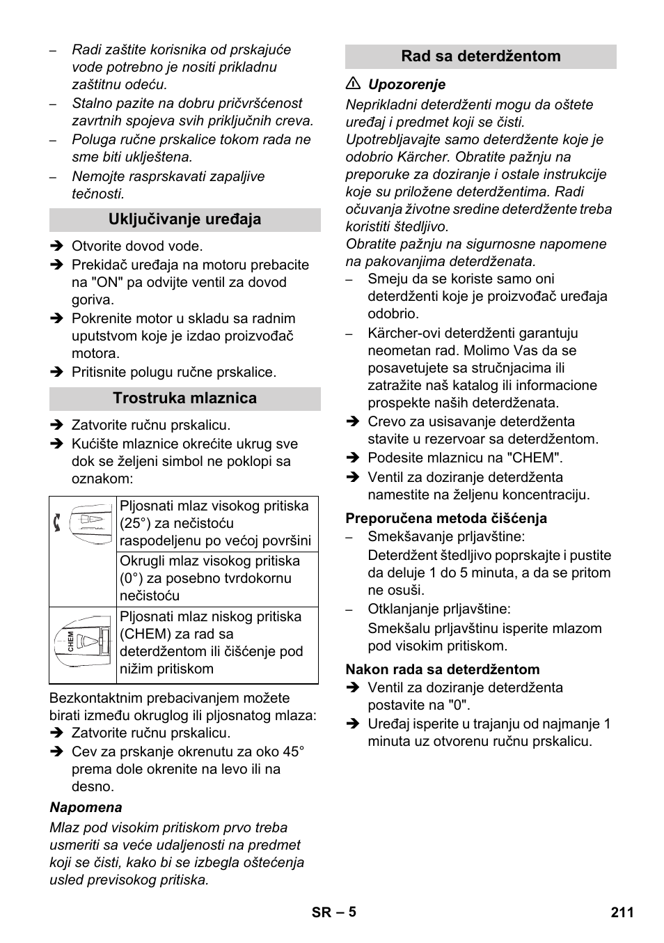 Karcher HD 728 B Cage User Manual | Page 211 / 256