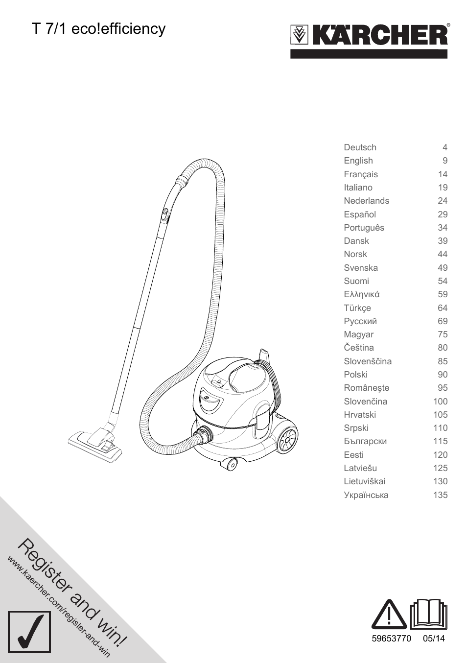 Karcher T 7-1 eco!efficiency User Manual | 144 pages