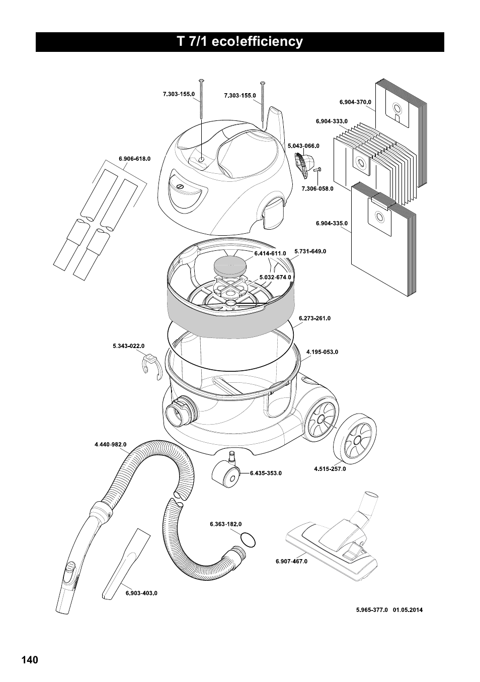 T 7/1 eco!efficiency | Karcher T 7-1 eco!efficiency User Manual | Page 140 / 144
