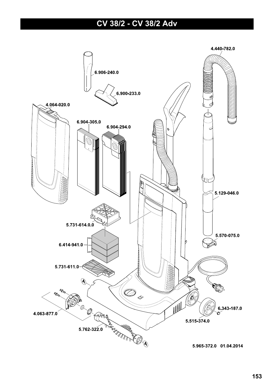 Karcher CV 38-2 Adv User Manual | Page 153 / 156