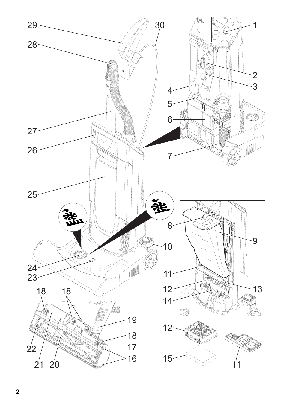 Karcher CV 38-2 Adv User Manual | Page 2 / 156