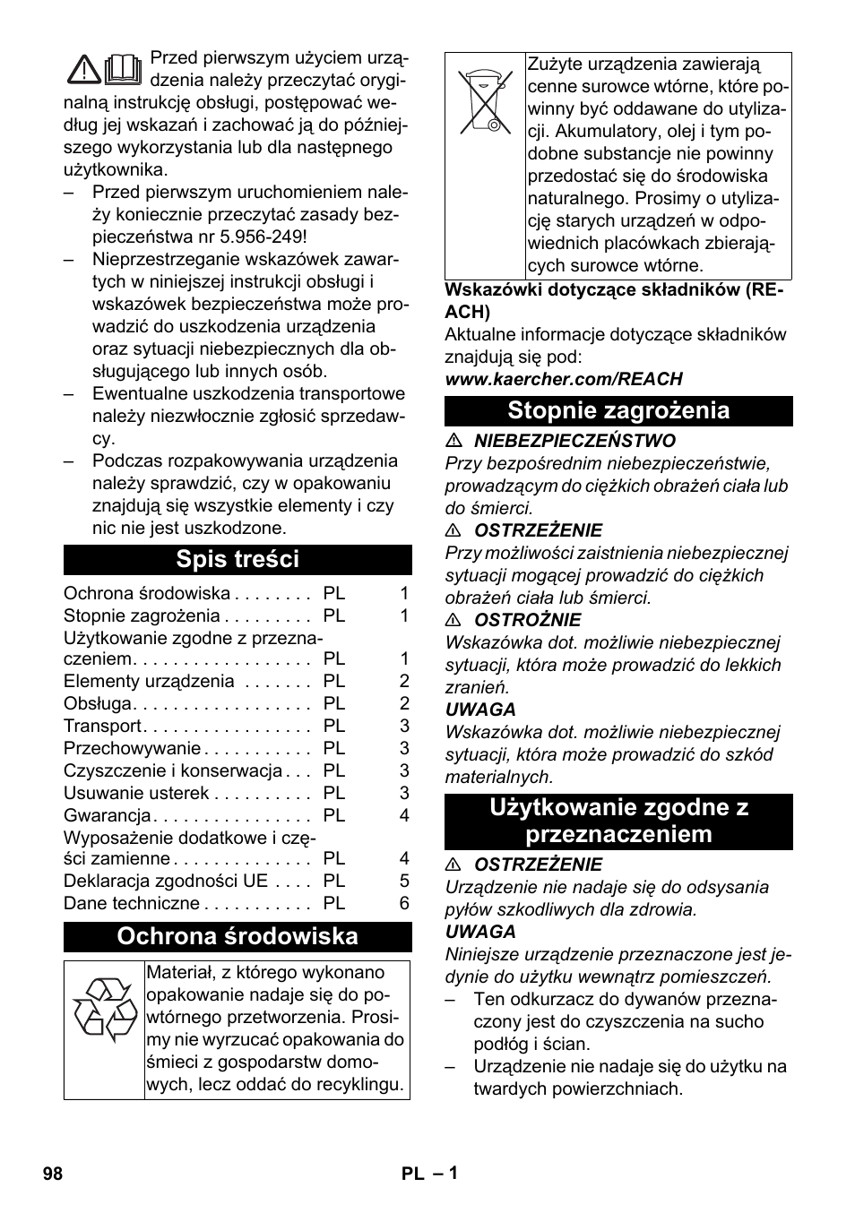 Karcher CV 38-2 Adv User Manual | Page 98 / 156