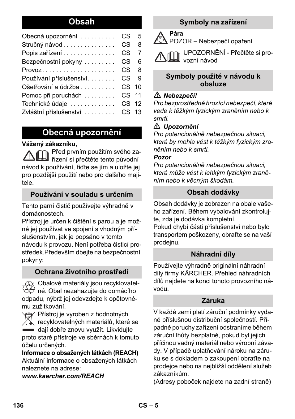Karcher SC 2-500 C User Manual | Page 136 / 254