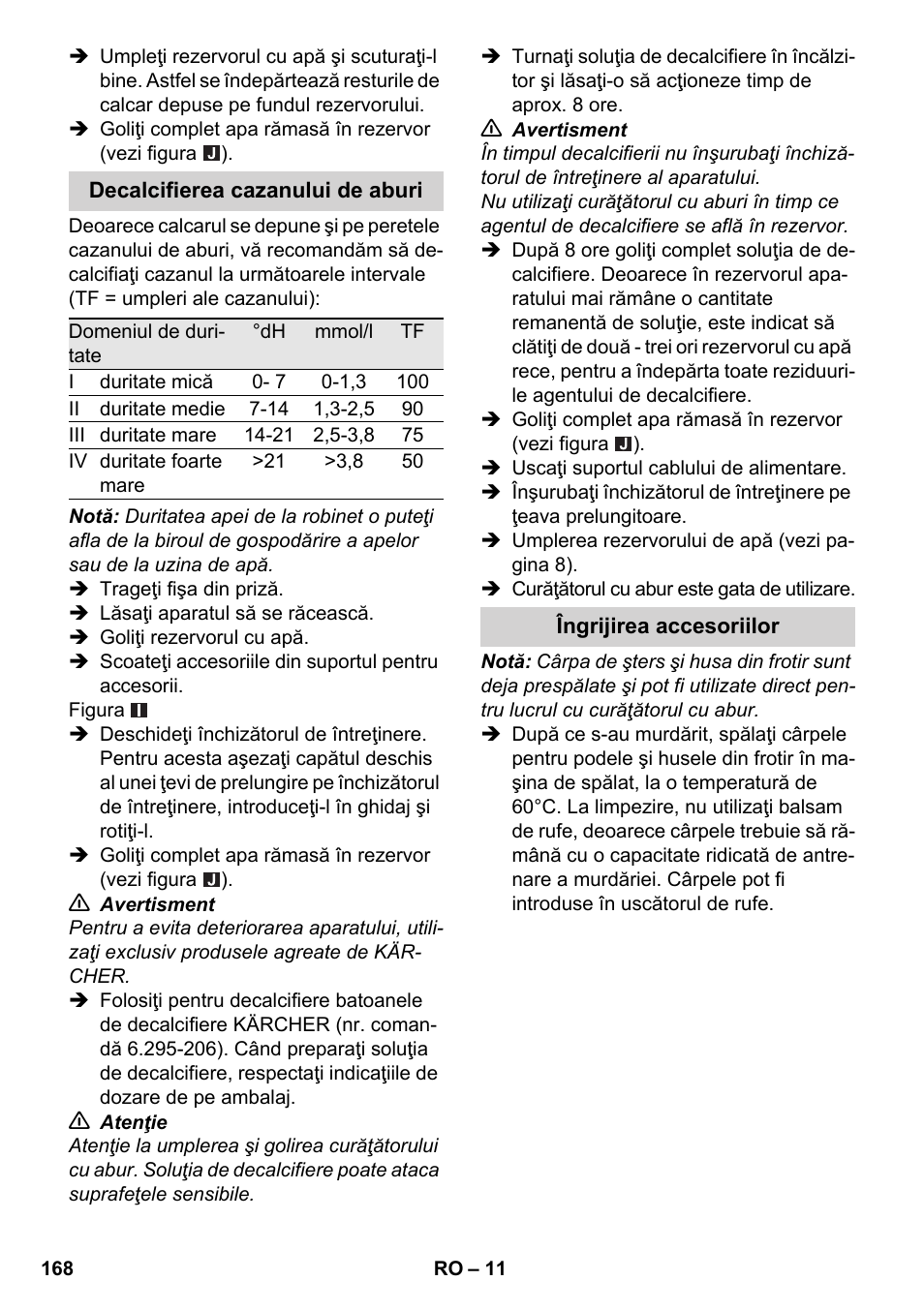 Karcher SC 2-500 C User Manual | Page 168 / 254