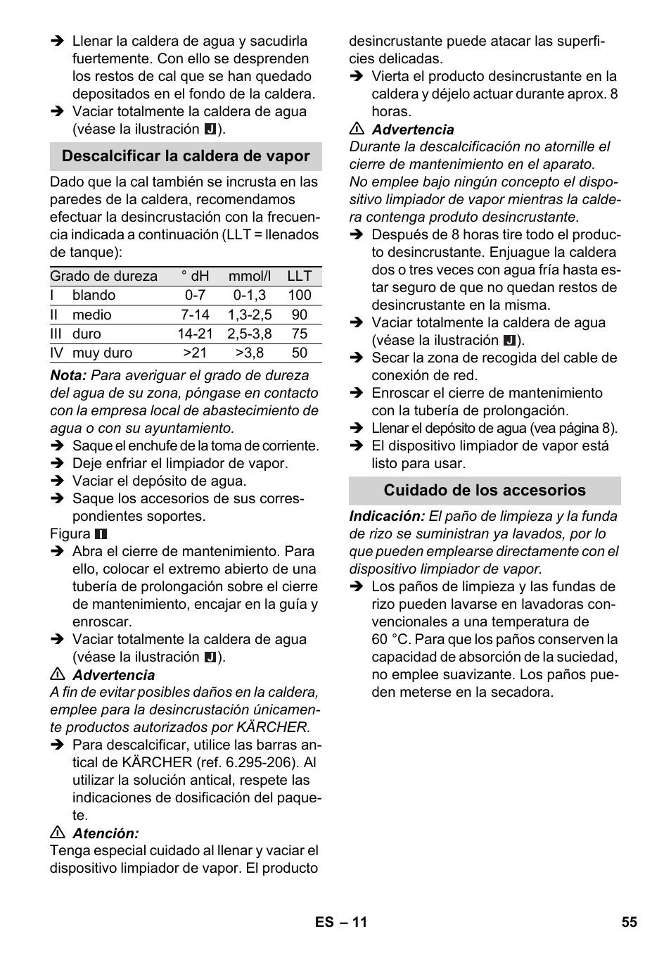 Karcher SC 2-500 C User Manual | Page 55 / 254