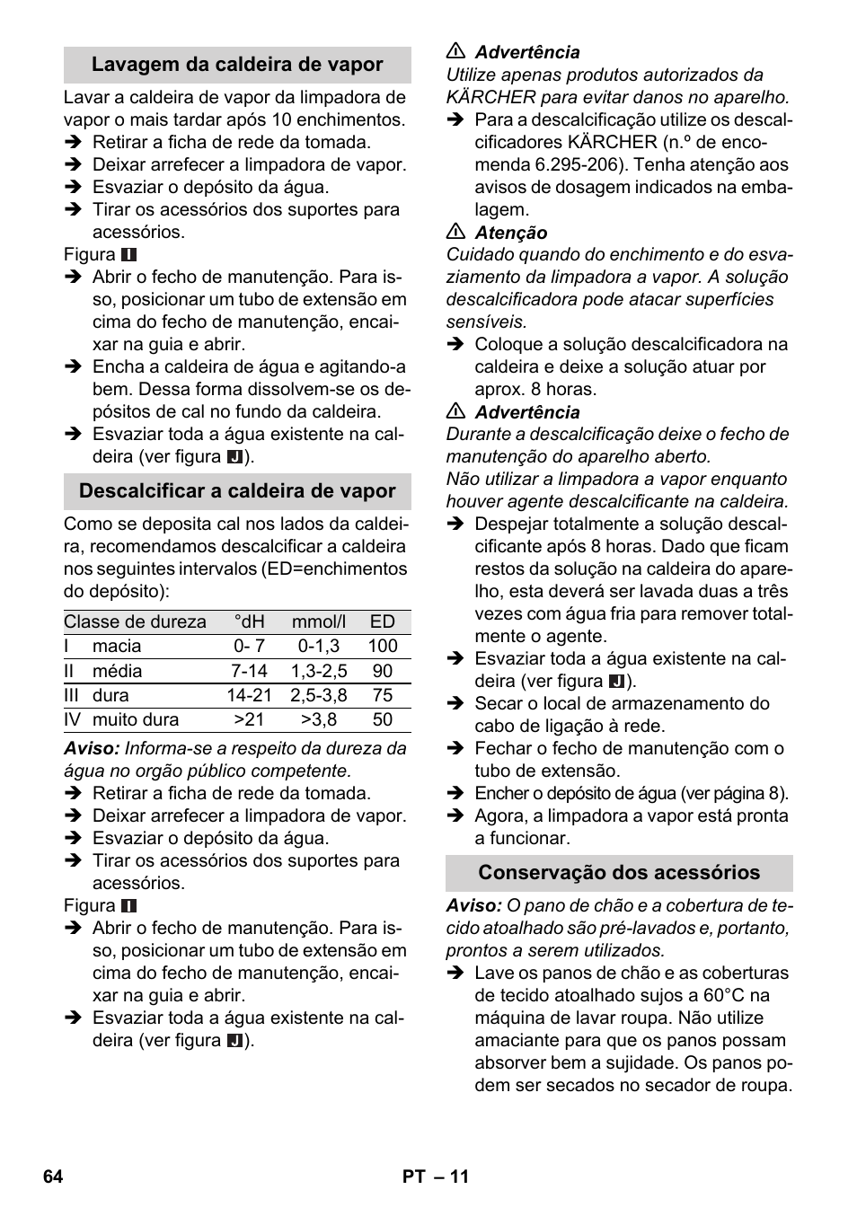 Karcher SC 2-500 C User Manual | Page 64 / 254