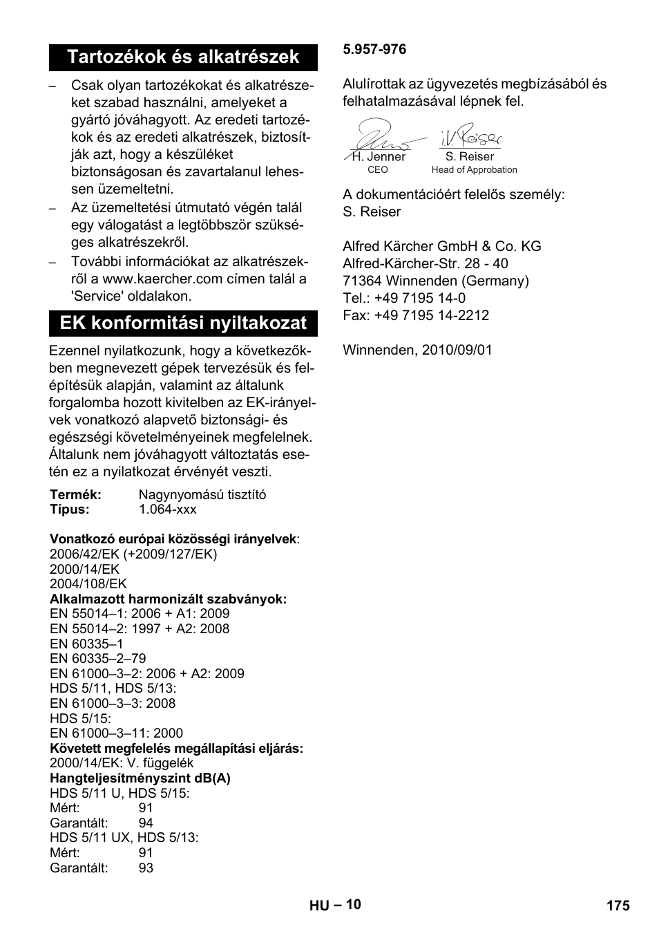 Karcher HDS 5-11 UX User Manual | Page 175 / 312