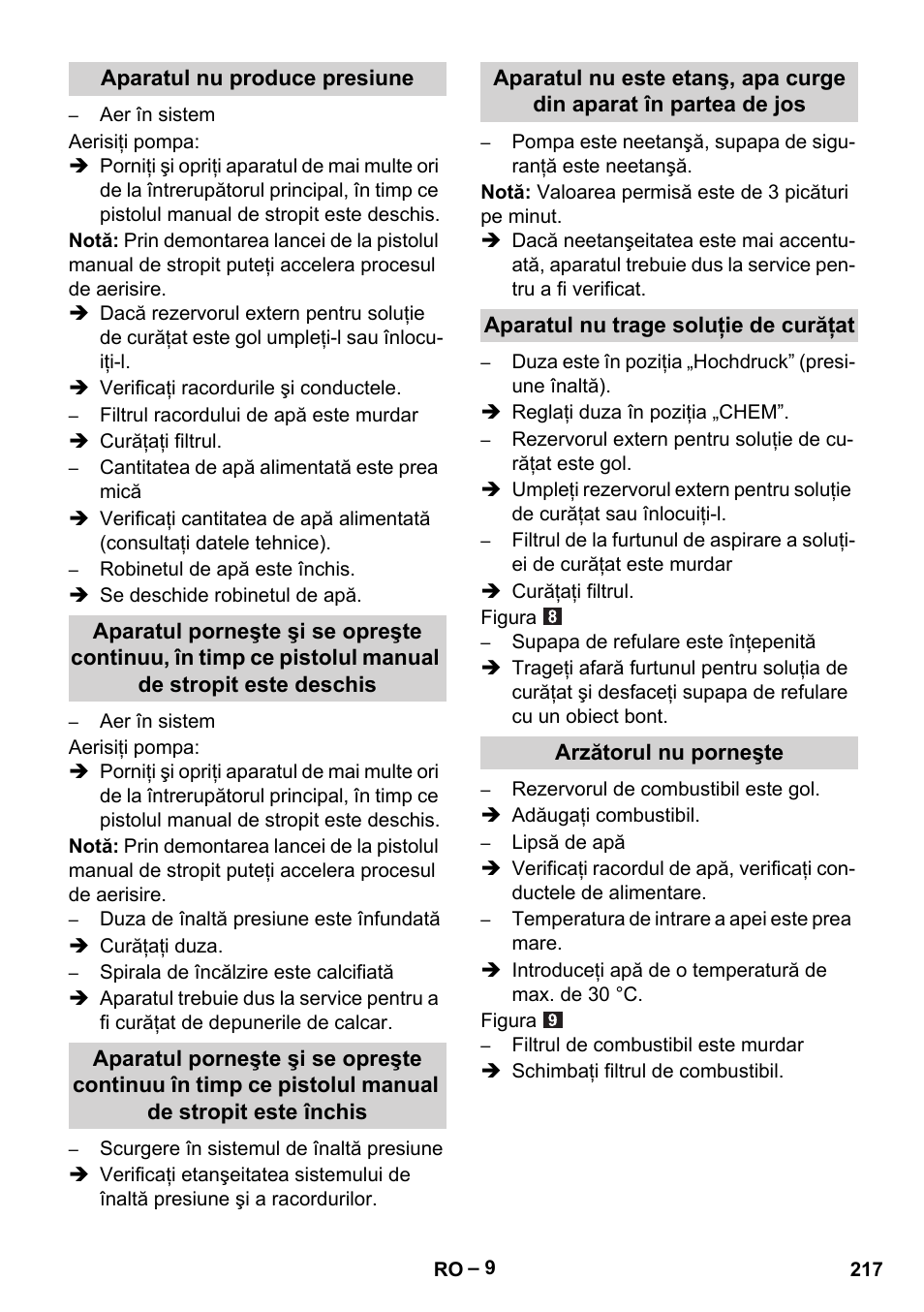 Karcher HDS 5-11 UX User Manual | Page 217 / 312