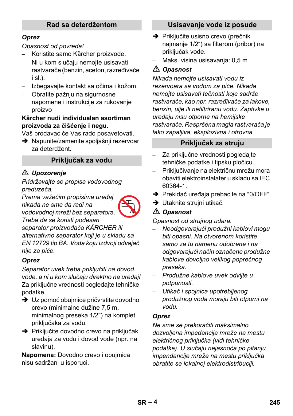 Karcher HDS 5-11 UX User Manual | Page 245 / 312