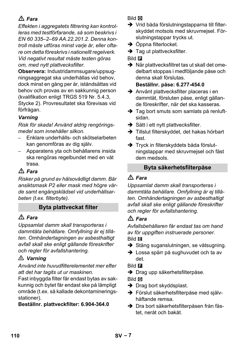 Karcher NT 75-1 Tact Me Te H User Manual | Page 110 / 308