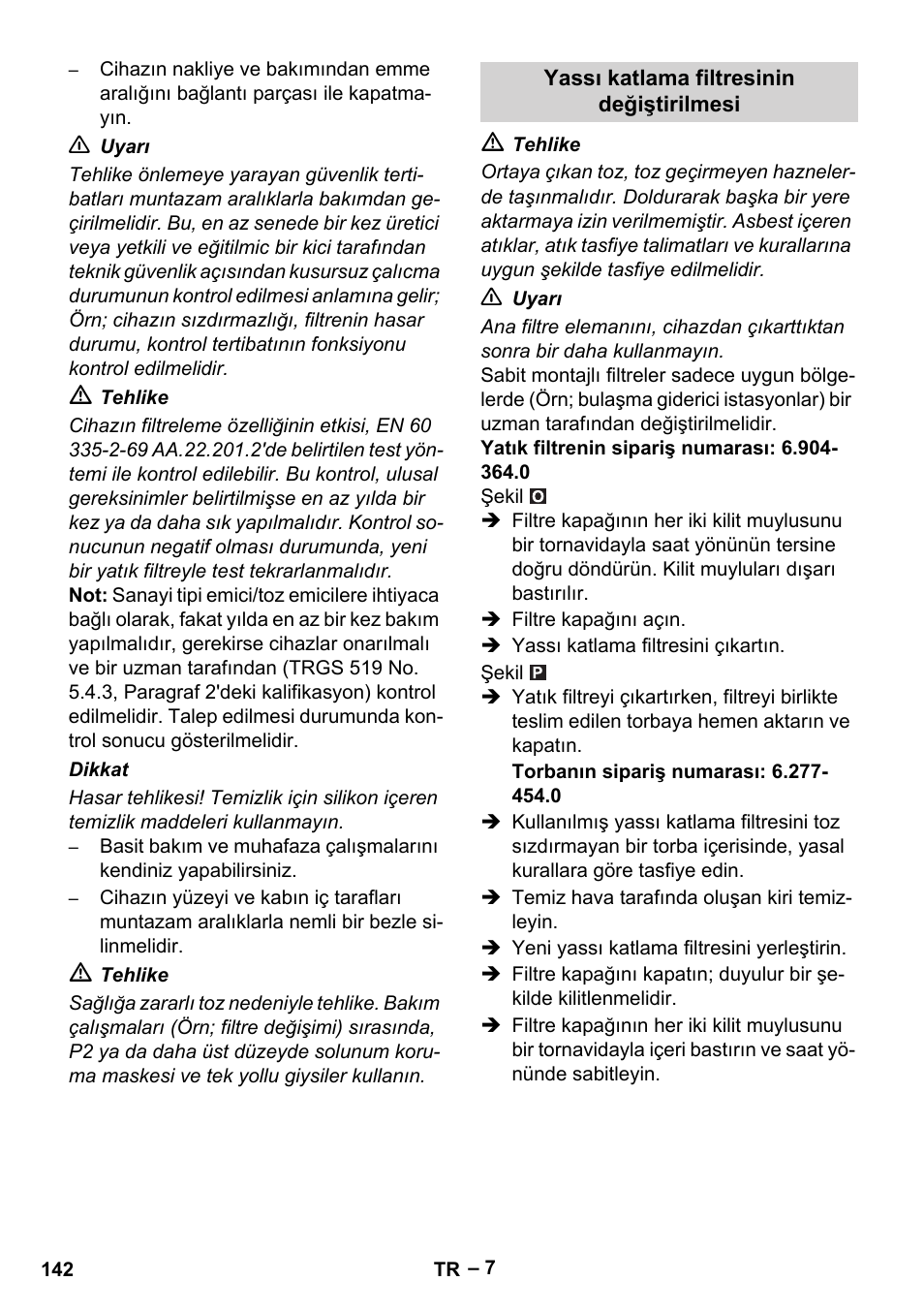 Karcher NT 75-1 Tact Me Te H User Manual | Page 142 / 308