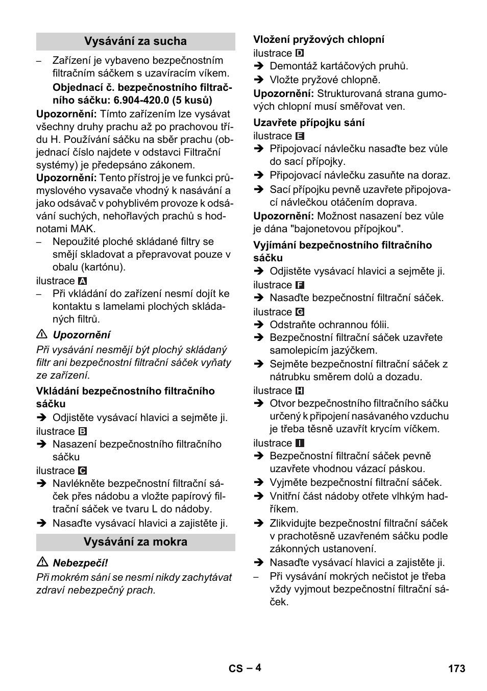 Karcher NT 75-1 Tact Me Te H User Manual | Page 173 / 308