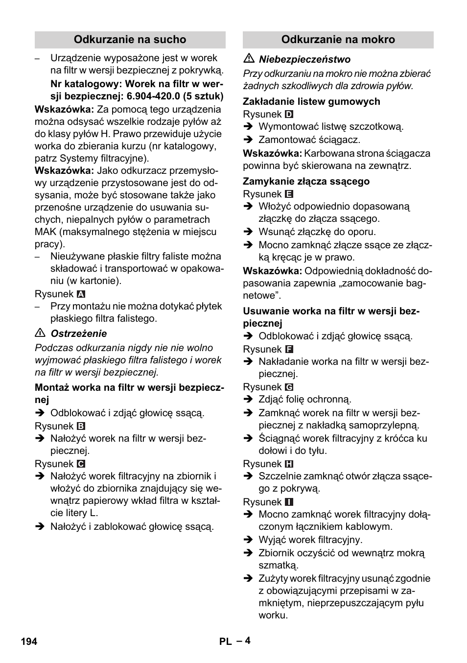 Karcher NT 75-1 Tact Me Te H User Manual | Page 194 / 308