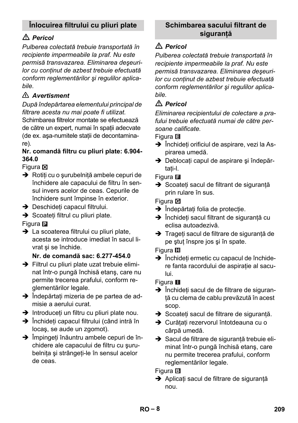 Karcher NT 75-1 Tact Me Te H User Manual | Page 209 / 308