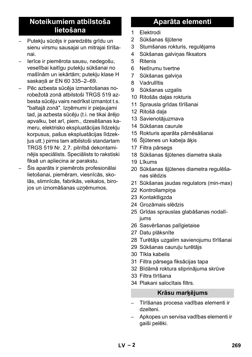 Karcher NT 75-1 Tact Me Te H User Manual | Page 269 / 308