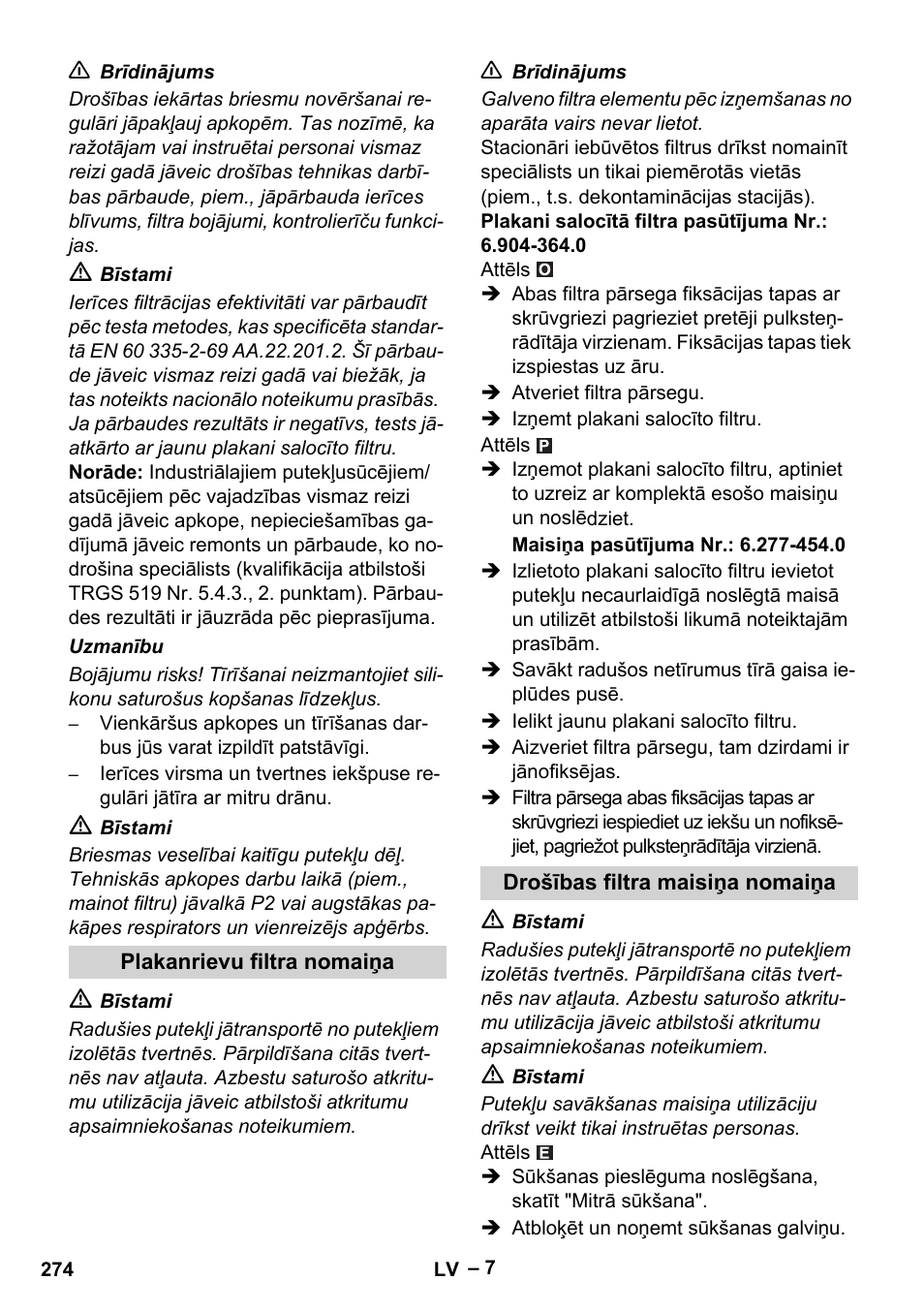 Karcher NT 75-1 Tact Me Te H User Manual | Page 274 / 308