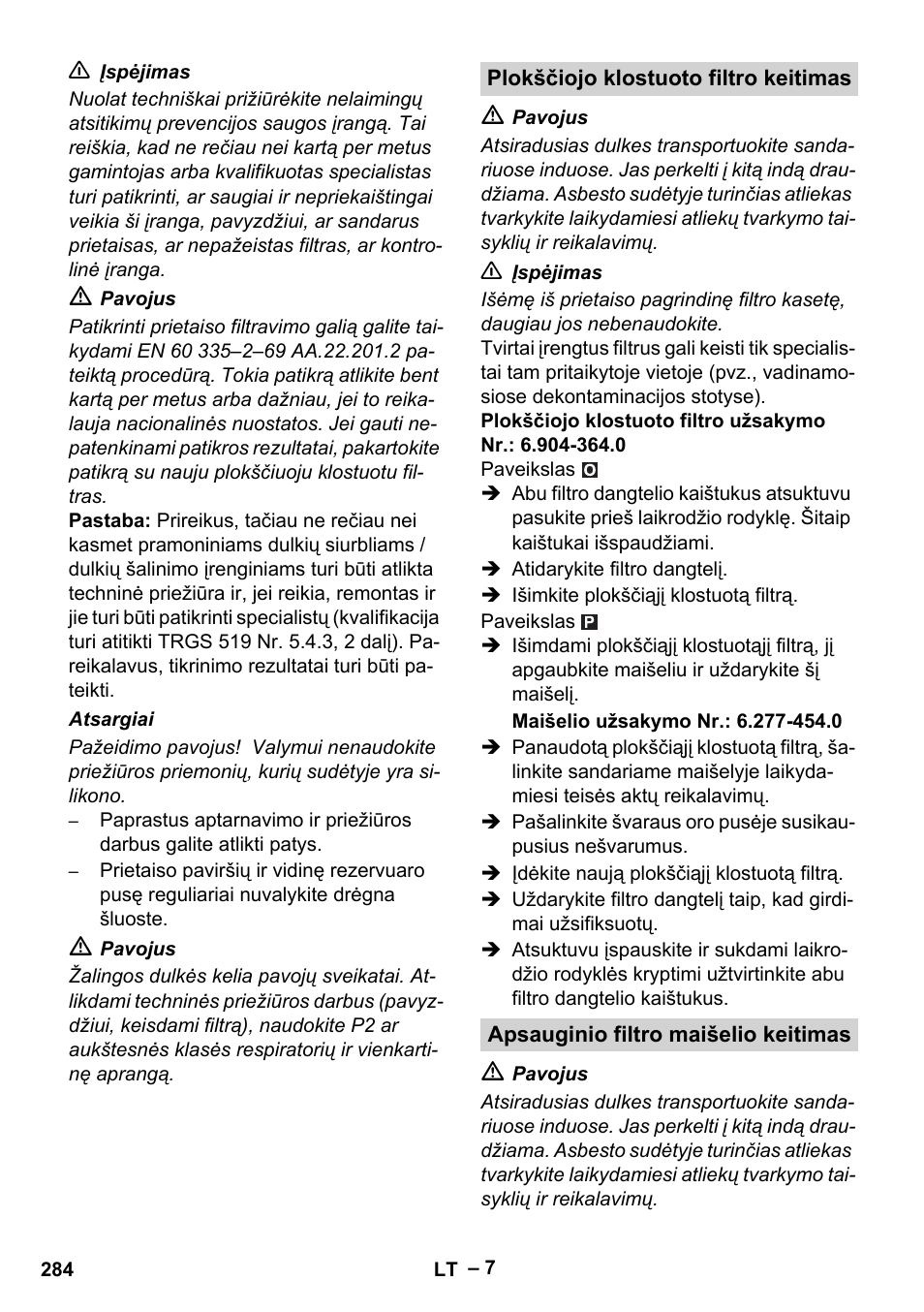 Karcher NT 75-1 Tact Me Te H User Manual | Page 284 / 308