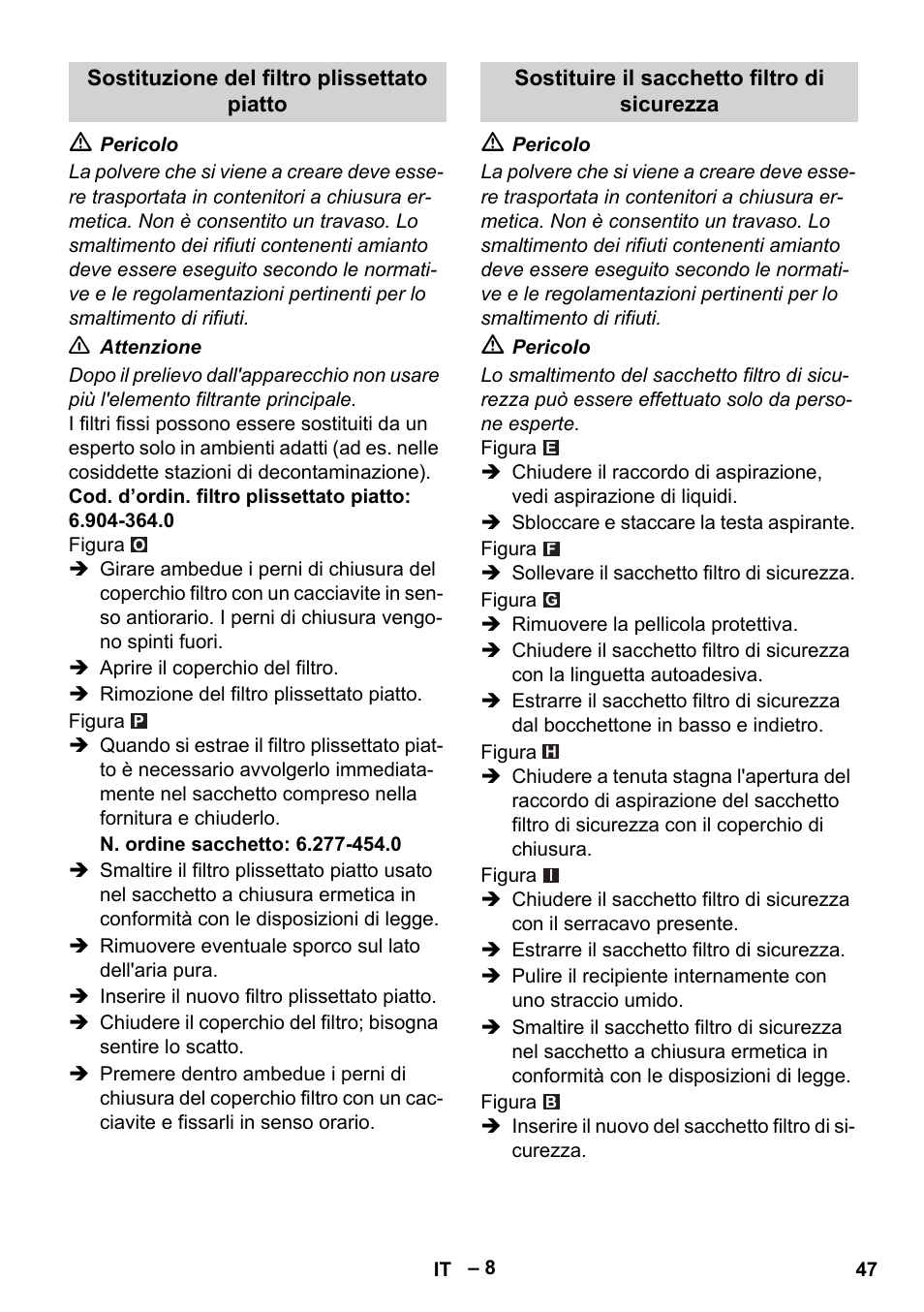 Karcher NT 75-1 Tact Me Te H User Manual | Page 47 / 308