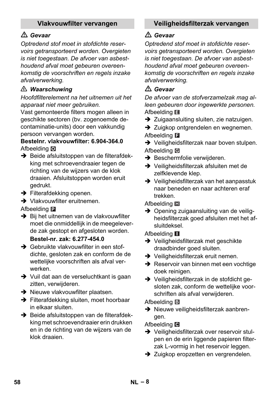 Karcher NT 75-1 Tact Me Te H User Manual | Page 58 / 308